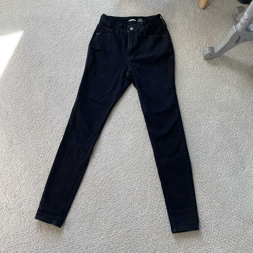Petite 0 Old Navy Rockstar Skinny Black Jeans
